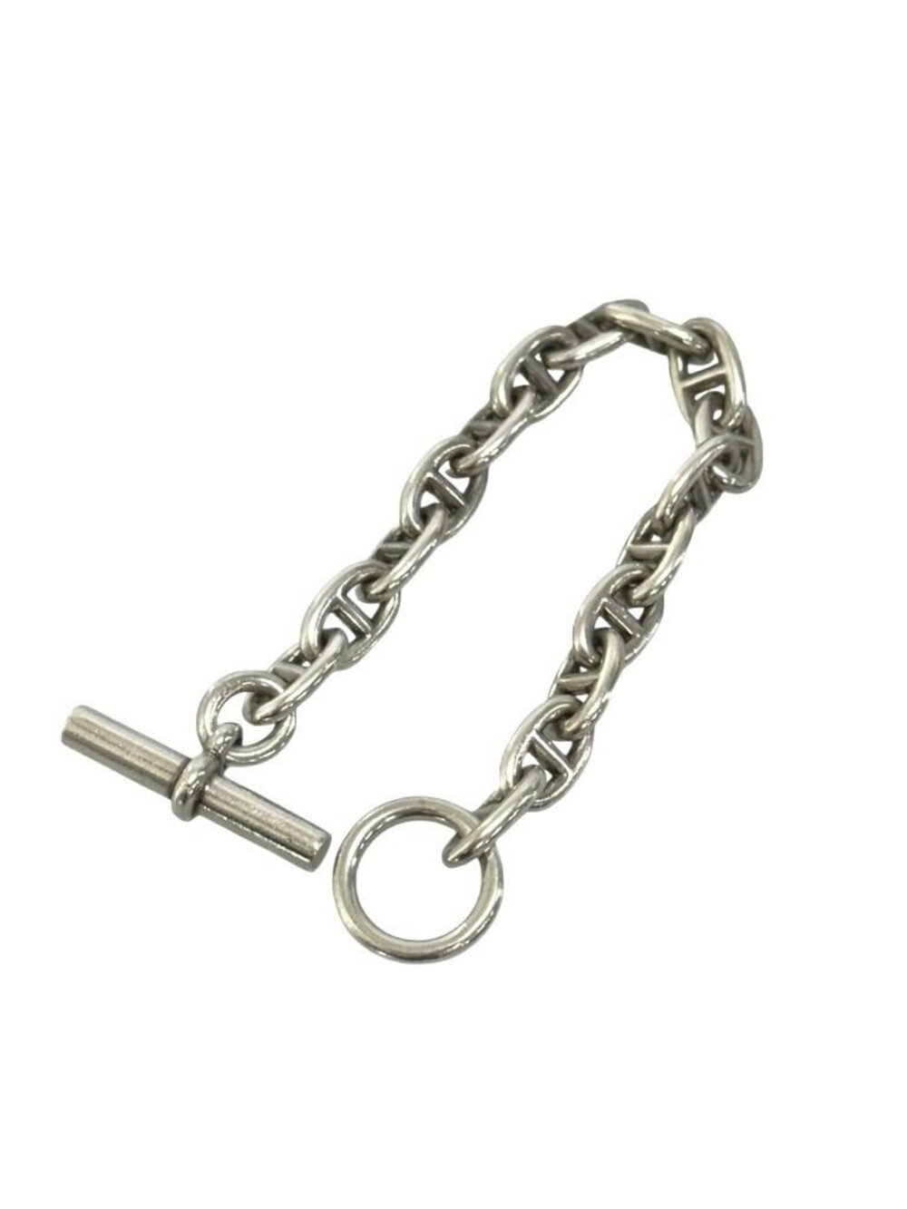 Hermes Chaine D'ancre MM 16 Links Bracelet Silver